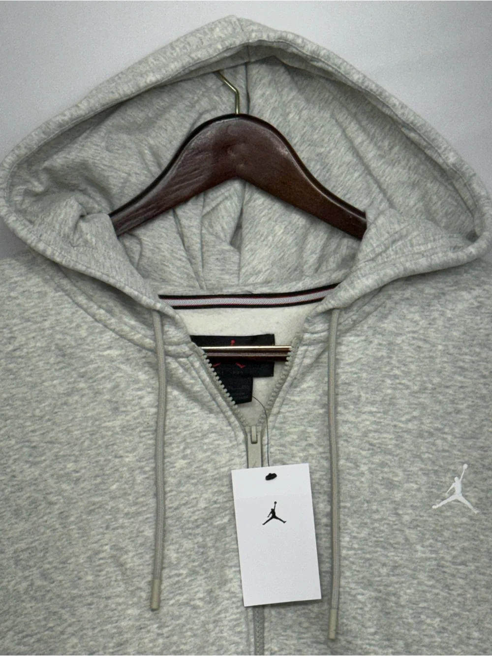 Air Jordan Brooklyn Fleece Full Zip Hoodie Size XXL new with tags gray